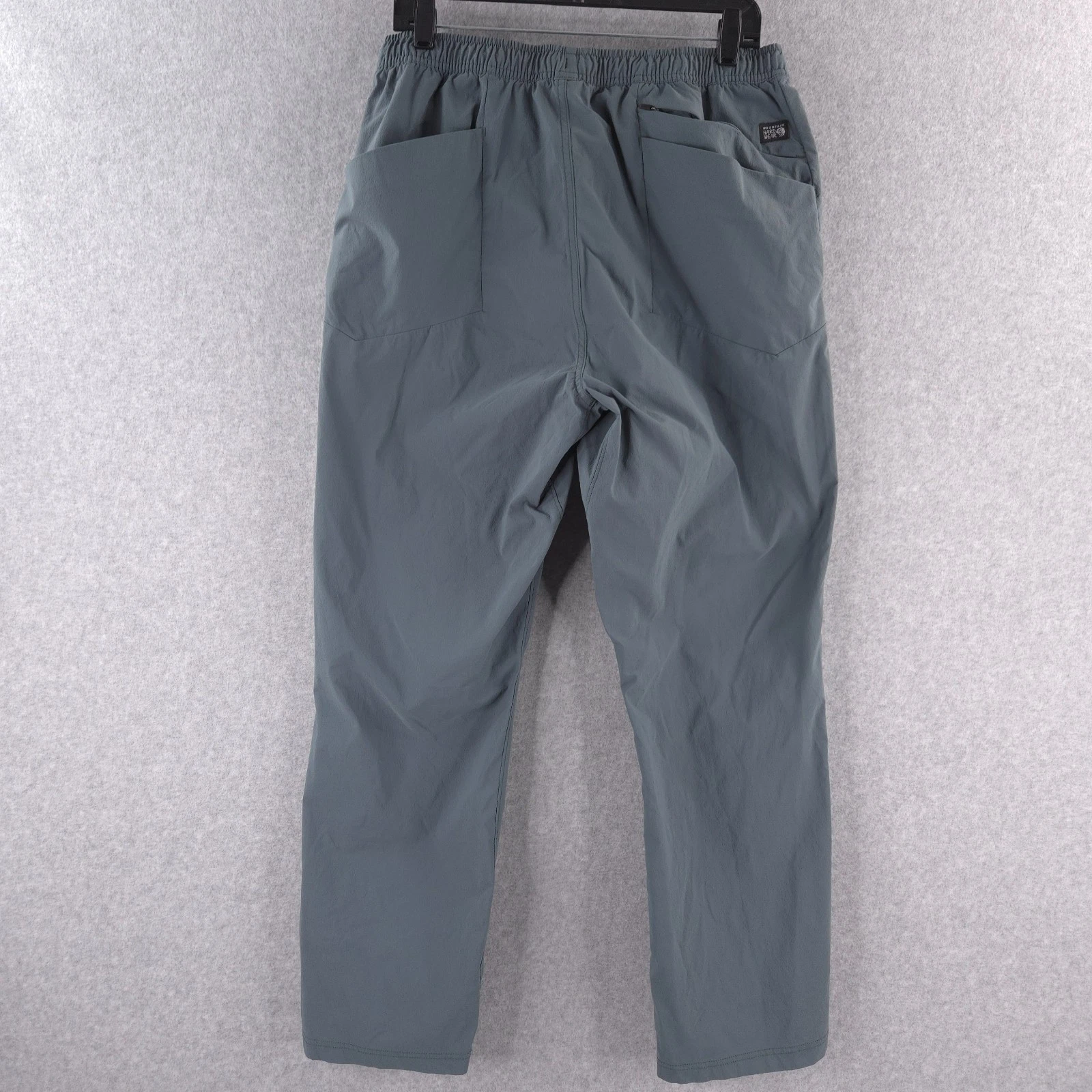 Mountain Hardwear Pants Mens XL Green Active Hiking Stretch Elastic Waist Nylon
