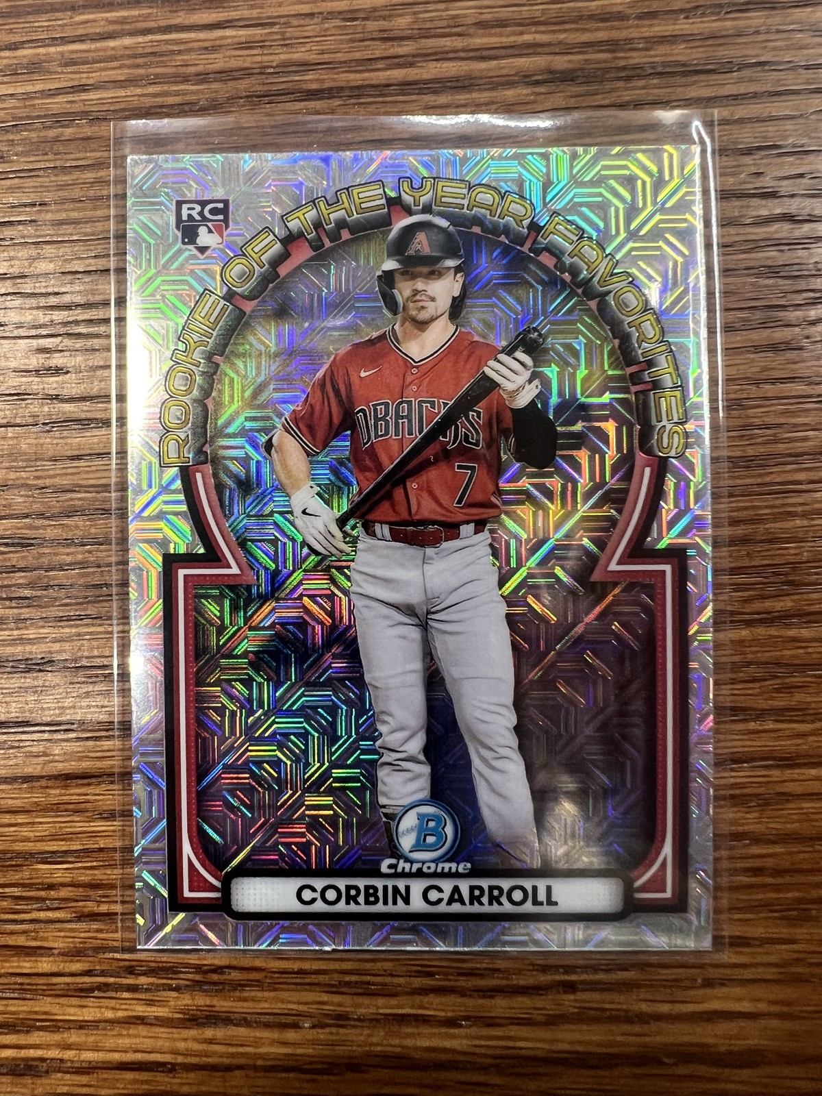 2023 Bowman #ROYF-1 Corbin Carroll Rookie of the Year Favorites Mojo Refractors