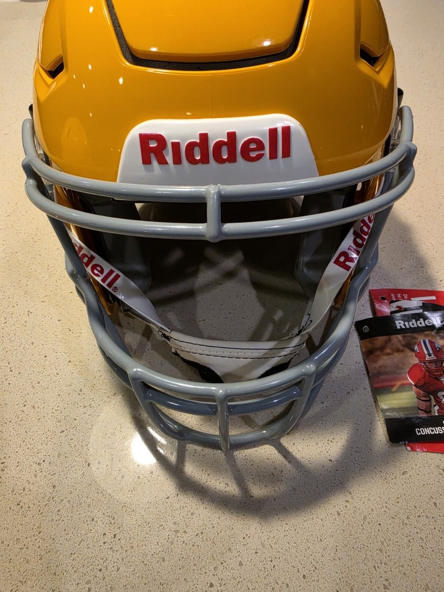 2020 Riddell SpeedFlex Football Helmet Yellow w/Facemask Chinstrap