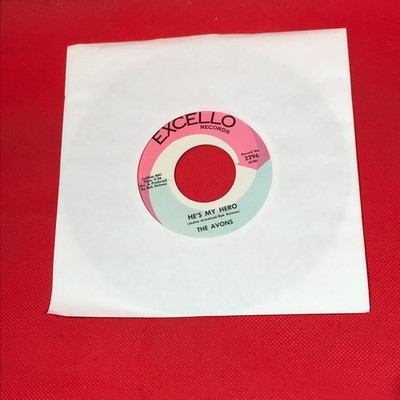 THE AVONS He's My Hero 1968 US 7'' vinyl single Since I Met You Excello 45 record