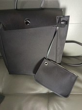 HERMES Herbag MM Black Shoulder Bag Unisex