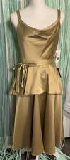 Gabby Skye Occasion Gold Fit & Flare Cocktail Dress, Homecoming, NWT, Size 6