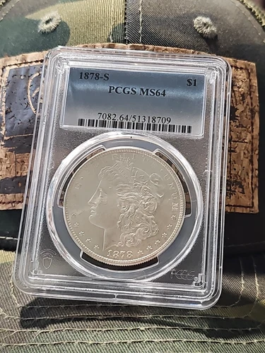 1878 S Morgan Silver Dollar PCGS MS-64 Beautiful Coin #7