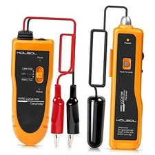 F02 Underground Cable Locator, Wire Tracer with Earphone, Cable Tester Yellow