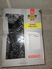 Burg-Wachter Avon Post Box Black Galvanised Steel Lockable Dual Access BNIB
