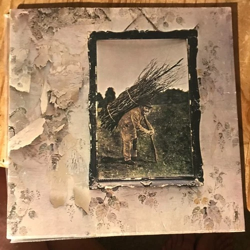 Led Zeppelin IV Atlantic LP 1971 SD 7208 VG+ US OG lyric inner sleeve Stairway