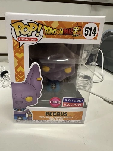 Funko Pop! Dragon Ball Z Super: Beerus #514 Flocked Animation