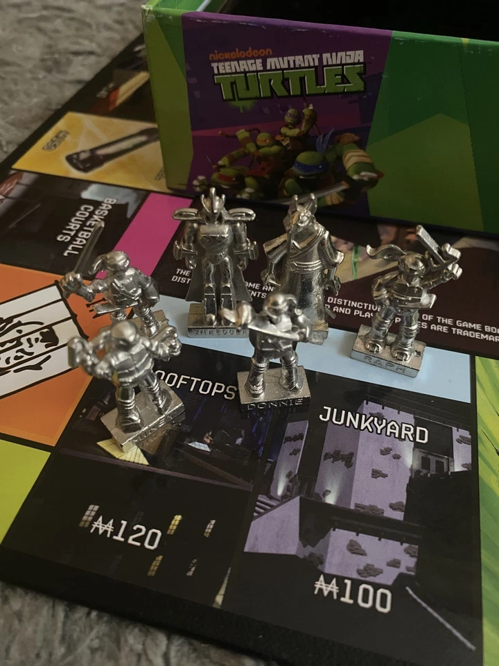 Monopoly Teenage Mutant Ninja Turtles Board Game Hasbro - Complete! - Image 4 of 4