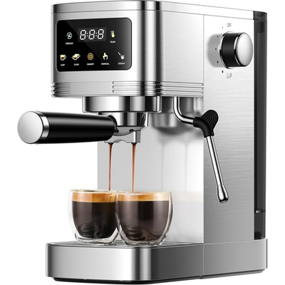 #ad #ad Espresso Machine High Pressure Compact Automatic Espresso Machines Milk Steam $87.99