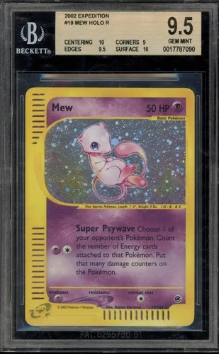 Pokemon Mew Expedition Holo Rare #19 BGS 9.5
