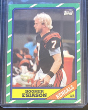 1986 Topps BOOMER ESIASON Rookie Card RC #255 Bengals. rookie card picture