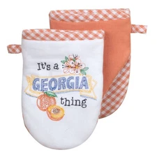 Kay Dee Designs Embroidered State Thing Kitchen Grabber Mitt, Georgia