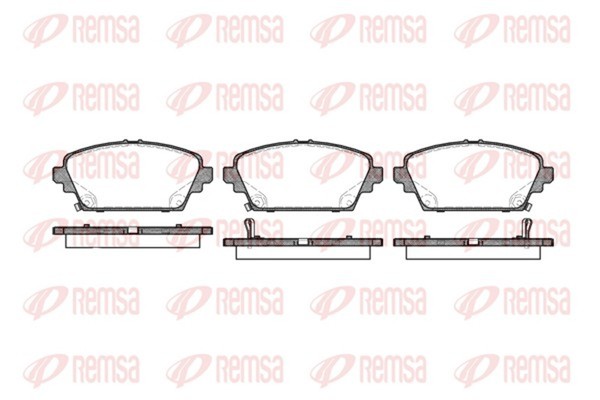 Remsa Bremsbelagsatz Scheibenbremse 0694.02 FüR MG WP12 Almera P12 Primera Rover-image