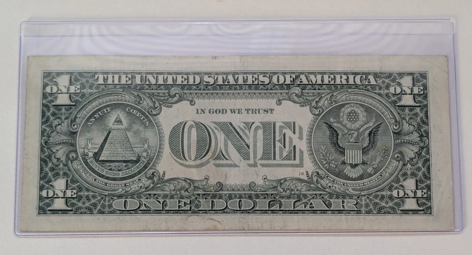 US One Dollar, 2006, $1 Trinary Serial Number  - Image 2 of 2