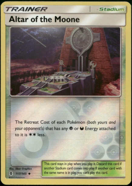 Altar of the Moone 117/145 - Reverse Holo - Guardians Rising - NM/M