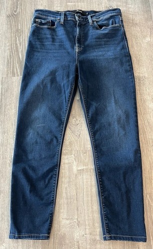 Hudson Jeans Womens Size 32 Blue Denim Barbara Super Skinny Ankle - Picture 1 of 8