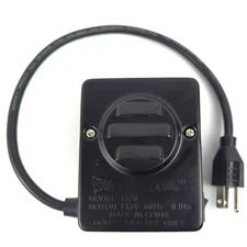 Charbroil Rotisserie Motor Model 1520 Electric w/ Shield Cord Switch TESTED GUC