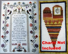 Spring Morning Sampler Celebration of Stitches Heart CROSS STITCH PATTERNS