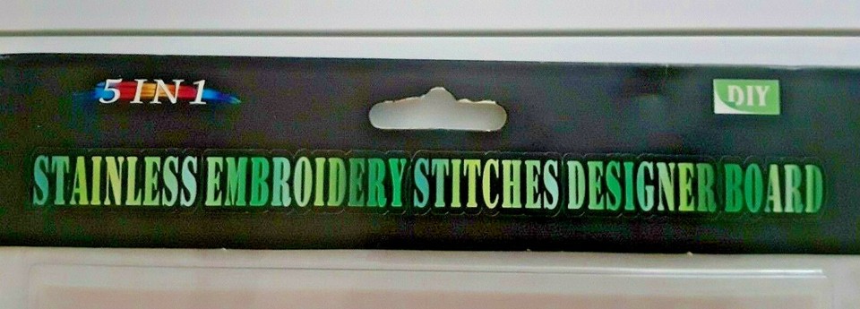 Plaque à Points De Broderie En Acier Inoxydable - Outil 5 En 1 Pour Projets DIY Et Loisirs Créatifs