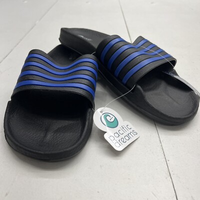 Pacific Dreams Black Slides Men s Size 11 NEW