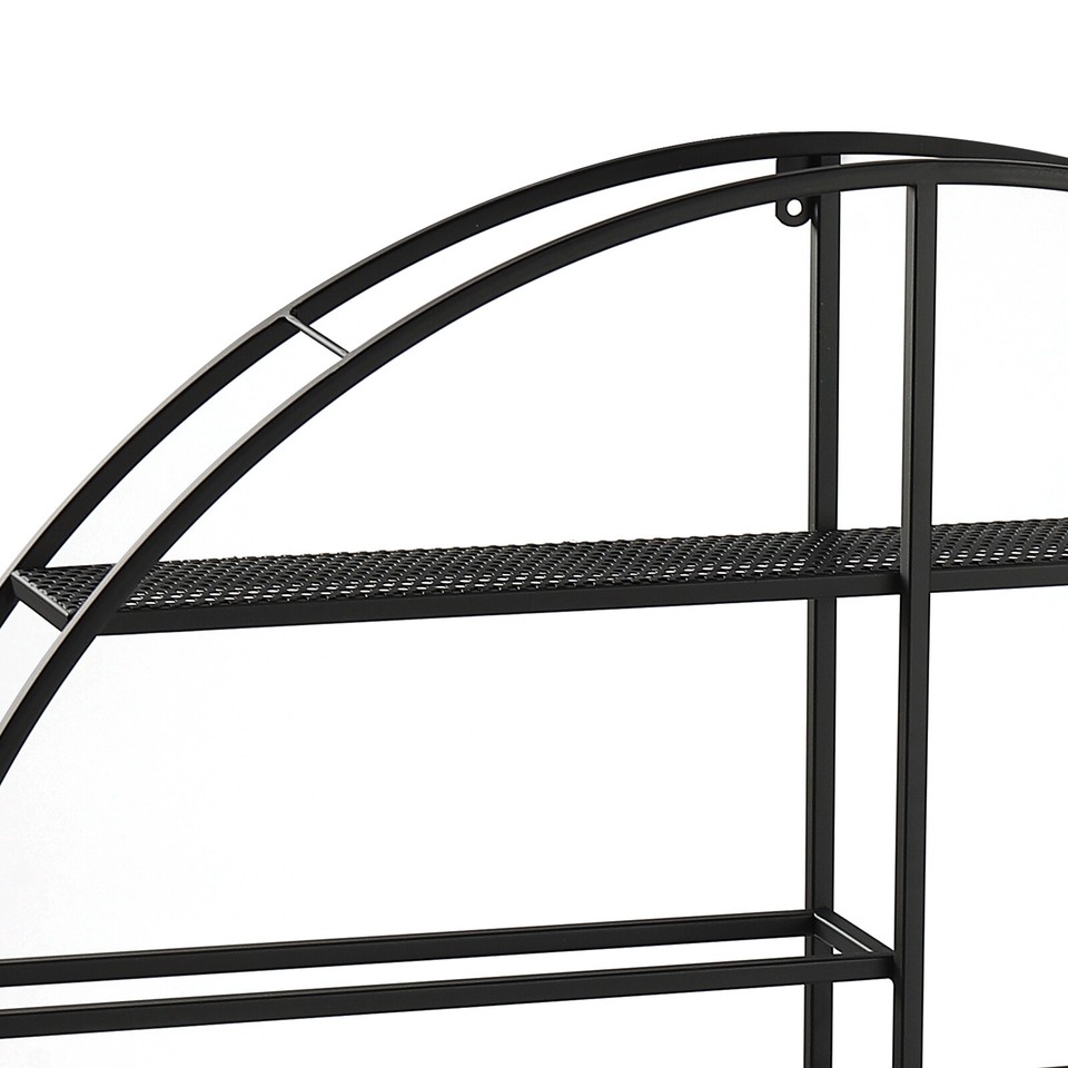 12 Bottle Wall Mount Bar Wine Liquor Bottle Rack Shelf w/Glass Holder