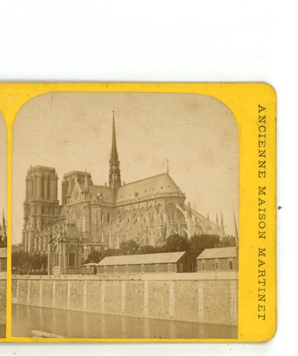 Cathedrale Notre Dame Paris France A. Hautecoeur Stereoview