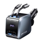 New ListingRetractable Car Charger, Car Accessories, 72W Fast Charging Usb C Car Charger.