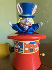 Marco the Magnificent Rabbit Magician Jack-in-the-Box Bozart Toys Vintage 1996