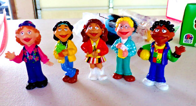 Vintage Set of 5 Fisher Price The Puzzle Place Friends Figures PBS Kids