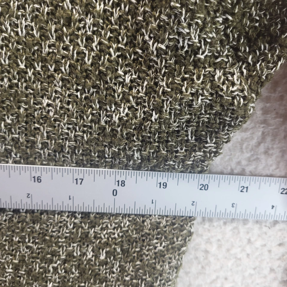 Cardigã Garagem Feminino XS Extra Pequeno Verde Aberto Longo Espanador Suéter Bolsos - Imagem 3 de 4