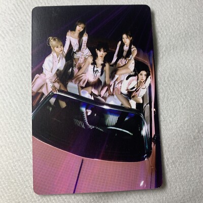 LE SSERAFIM PERFECT NIGHT Celeb K-pop Girl Photo Card GROUP Pink Car 2