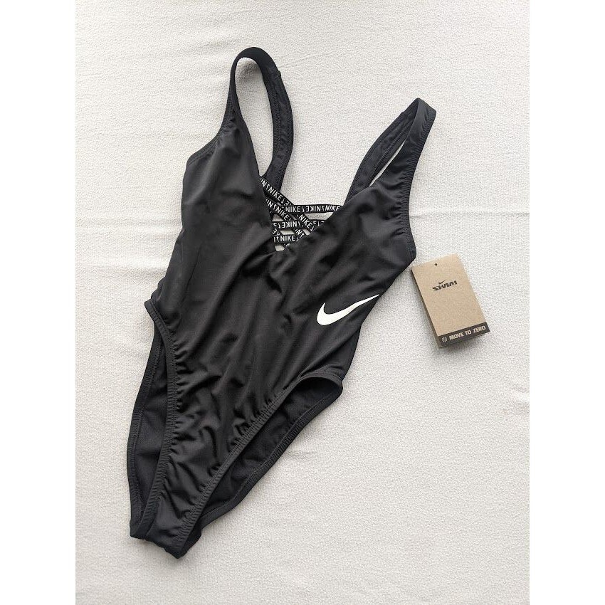 Nike Sneakerkini One Piece Swimsuit Women's Size XS Black