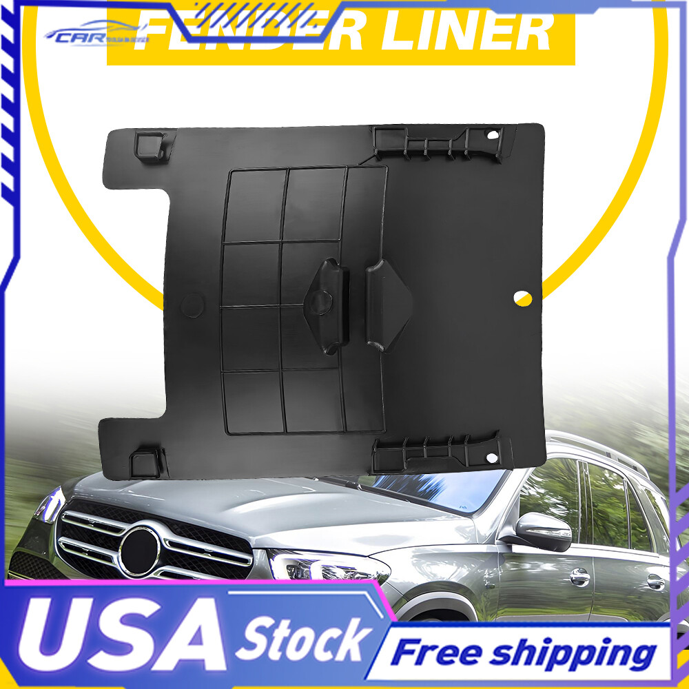 Black Fender Liner Access Cover L/R 1668840722 For 2013 2014-2019 Mercedes-Benz