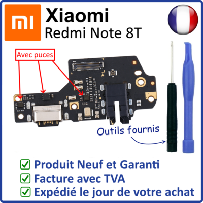 Circuit Connecteur Pour Xiaomi Redmi Note 8T - USB, Jack, Antenne, Micro