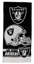 Licensed Las Vegas Raiders NFL Luxurious 100% Cotton Beach Towel - NWT