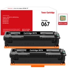 Compatible for Canon - Toner 067 High Yield Toner Cartridge - 2 PACK Black