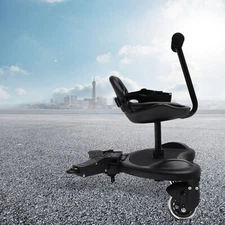 2-In-1 Stroller Board Glider Child Board w/Saddle Seat for Pushchair Buggy