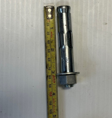 QTY of 16  5/8'' x 3 1/2'' Zinc Plated Hex Nut Sleeve Anchor Bolts