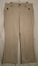 #6796 NICE! VINTAGE 'GITANO' KHAKI STRETCH JEANS SIZE 14