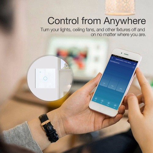 1/2/3/4 Gang Smart Light Switch Tuya Touch App Control NO Neutral Wire Required - Picture 8 of 18