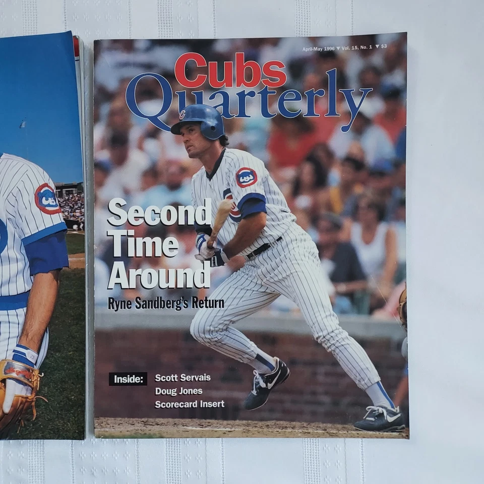 Ryne Sandberg Cubs Quarterly 1994,1996 Issue Chicago Cubs The Sandberg Era LOT🔥 - Image 2 of 4