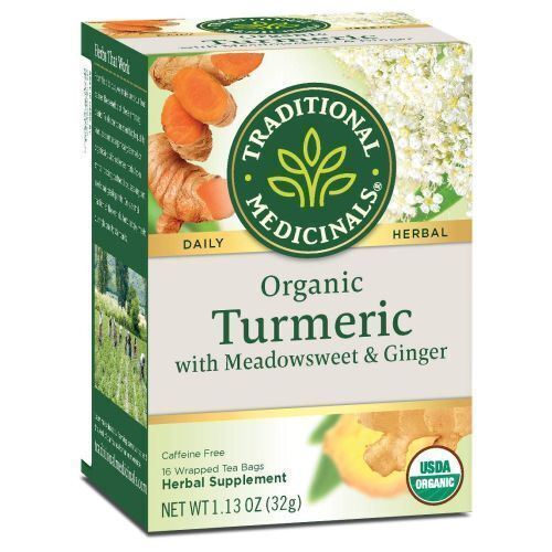 Té orgánico de cúrcuma con Meadowsweet y jengibre 16 bolsas - Imagen 1 de 1
