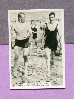 1936 ARDATH TOBACCO CARD PHOTOCARDS #198 PASTIMES OF OUR KING GEORGE SWIMMING