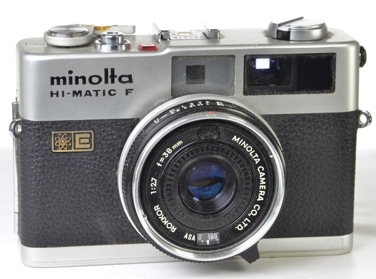 Minolta Hi-Matic F Rangefinder Film Camera 38mm F2.7 Lens AS