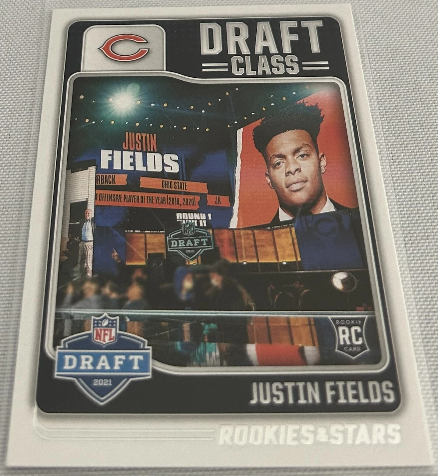 Justin Fields Panini Rookies & Stars Draft Class #DC9 Red & Blue