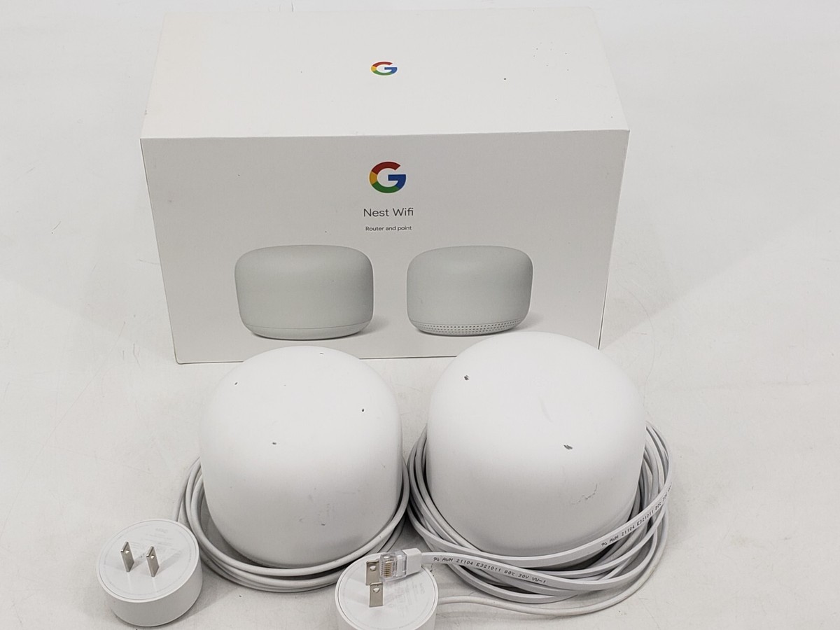 【中古】Google Nest WiFiルーター 保証あり Google Nest Wifi H2D Router for AC2200 Mesh Wi-Fi 2nd