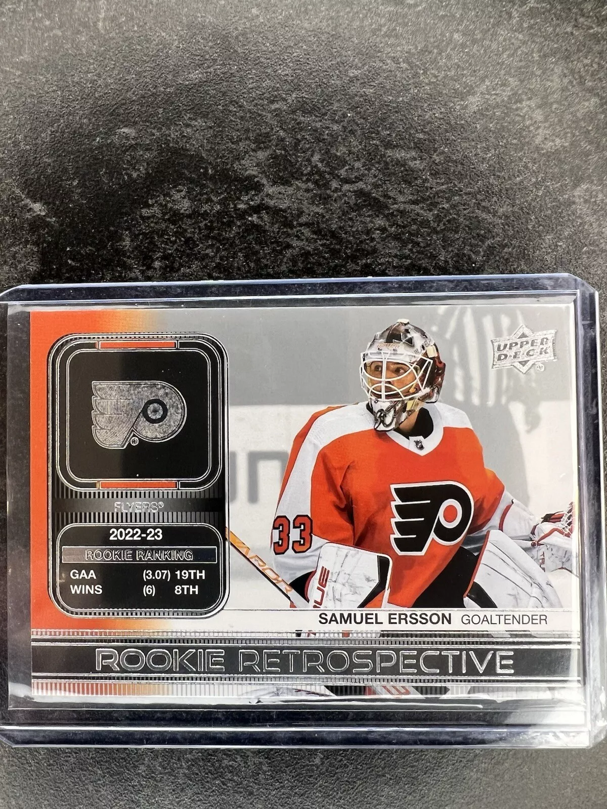 Samuel Ersson trading card