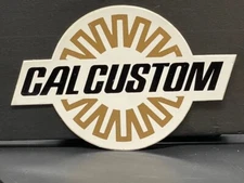 VRHTF NHRA "ORIGINAL CAL CUSTOM STICKER" 3.75" X 2.25" EXCELLENT CONDITION
