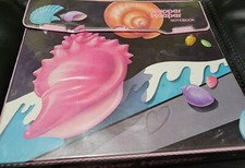 Vintage 1990s Mead Trapper Keeper Notebook Binder Sea Shells 4 Folders Complete