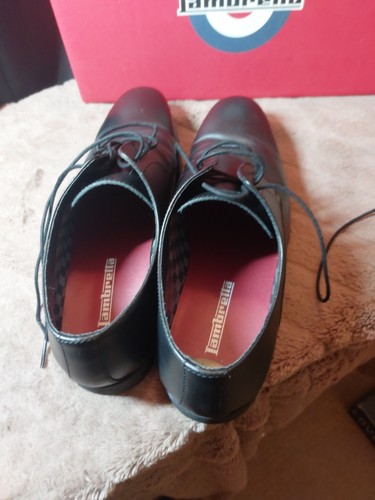 Men's Lambretta Ben Lace up Leather Upper Derby Shoes in Black Size:UK 9, EUR 43 - Picture 12 of 20